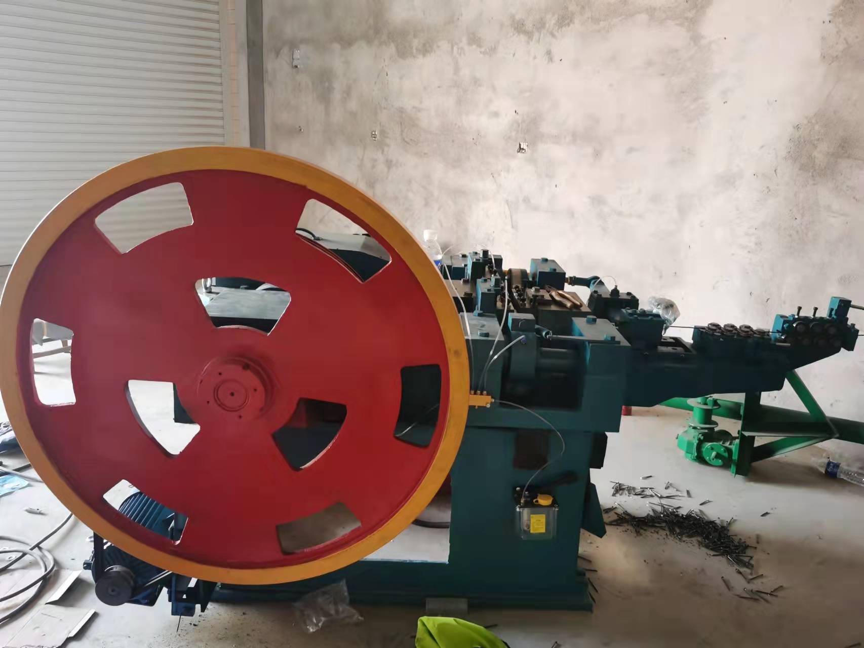 Automatic high speed nail making machine