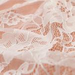eyelash lace border/lace edged / soft lace with Black / Ivory Double Color