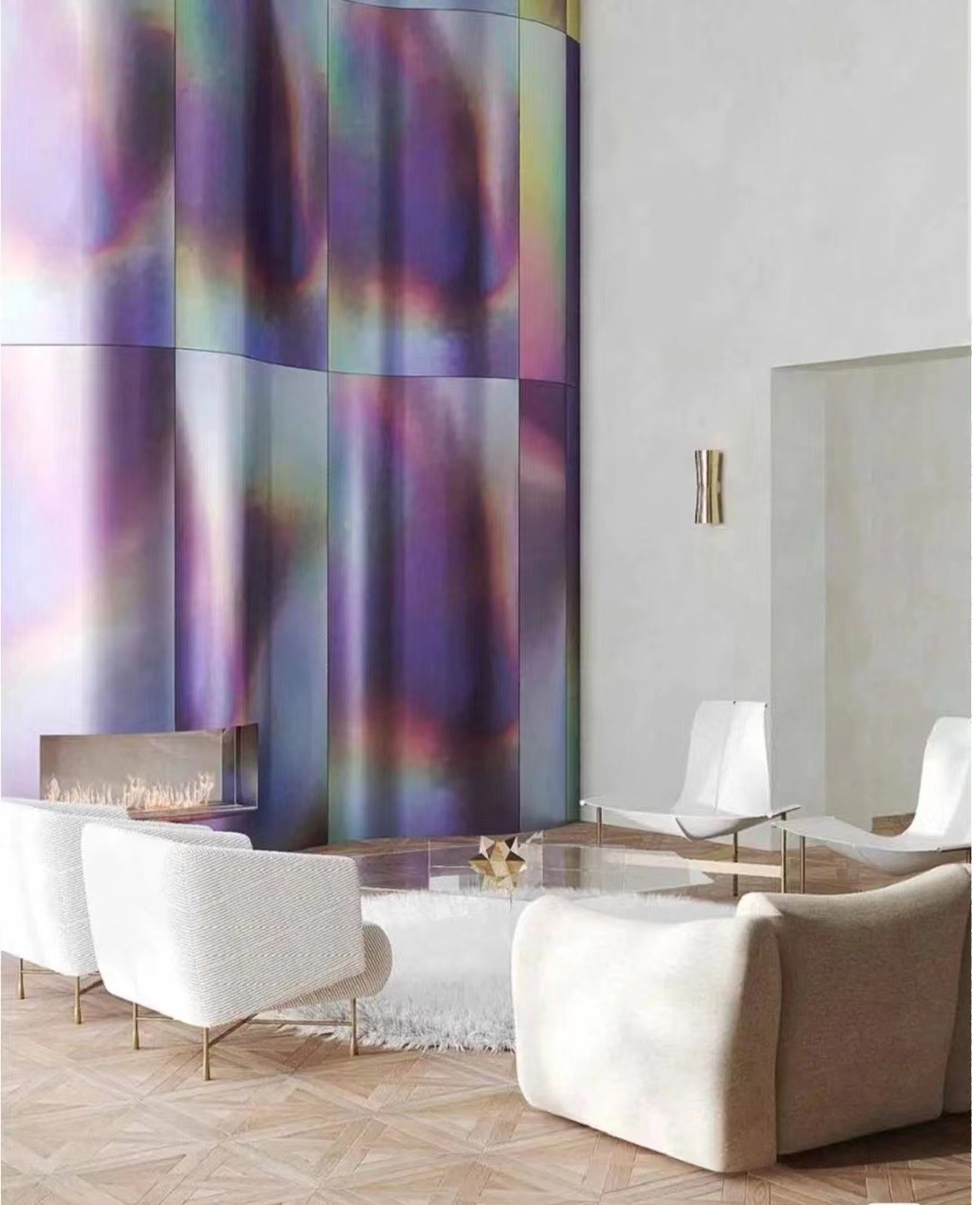 Custom 304 316 Iridescent Fancy Stainless Steel Sheet For Stunning External Metal Front Panels
