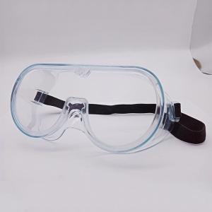 Quality Custom Medical Safety Glasses , Surgical Protective Glasses White Frame Anti Splash wholesale