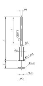 Quality ISO9001 Approved Carbide Straight Ejector Pins High Wear Resistance wholesale