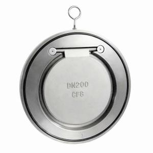 Quality Stainless Carbon Steel cf8 cf8m wcb EPDM NBR Viton Lined Single leaf thin disc Flapper Swing Check Valve Price wholesale