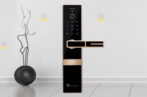 Quality 304 stainless steel breathing light fingerprint digital door lock wholesale