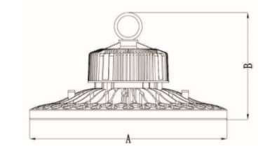 Dualrays HB4 Series UFO High Bay Light With Pluggable Motion Sensor In Netherlands Warehouse