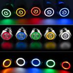 Stainless Steel Button Material Waterproof Light Switch for Lightless Pushbutton