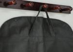 Black Non Woven Suit Cover Bag , 85*120cm Dustproof Garment Cover Bag