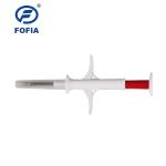 Bio Glass 1.25 * 8mm Pet ID Microchip , Animal Chip Syringe Veterinary Equipment