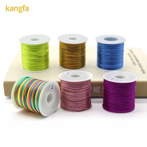 Quality 2MM Braided Silk Cord for DIY Chinese Knot Satin Bracelets Making Beading Findings wholesale