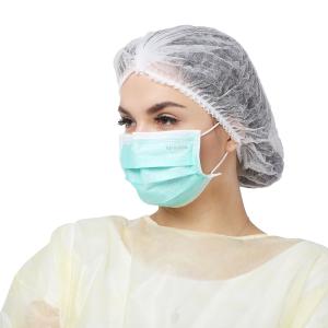 Quality Non Woven Bouffant Cap Disposable Surgical Caps Soft Blue White Yellow wholesale