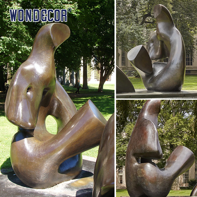 Large Outdoor Abstract Art Geometric Copper Sculpture