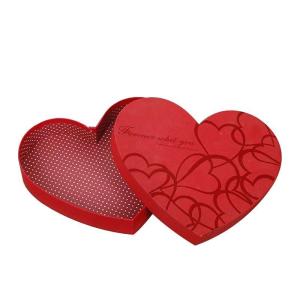 Quality Red Customized Gift Box Heart Shaped Paper Chocolate Packaging Box With Logo Printing wholesale