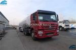 Three Axles Carbon Steel Oil Tank Trailer 50 Cbm With 5 Compartments
