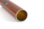 Antirust 6063 Aluminum Tube , Tempered 3 Inch Aluminum Pipe Wooden Grain