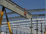 Waterproof 80*60*8M Prefab Steel Warehouse With PVC Window