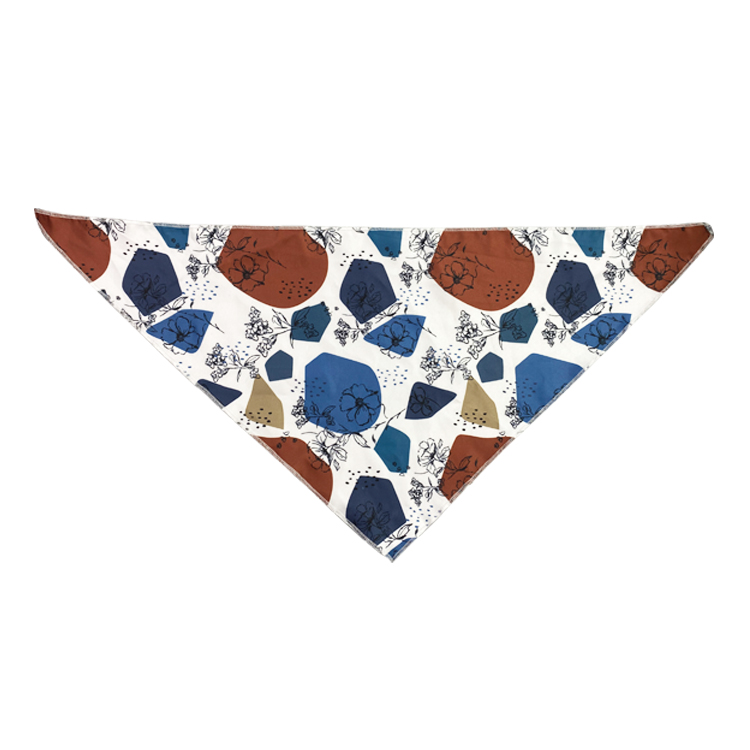 Flower Style Personalized Pet Bandana Tc Cloth Pet Bandana Collar