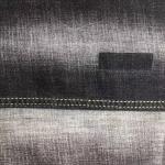 Black Color Slub Denim Fabric 10.5oz Jeans Cloth Material For Men