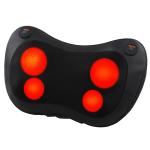 Black Color Infrared Neck Massager , Electric Neck Pillow With Springy Massage