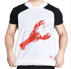 Quality Wholesale Custom Printed Crab Lobster Seafood Cajun Boil Bib Adult Disposable Bib For Restaurant wholesale