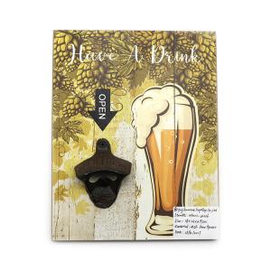 Quality Retro Wall Hanging Bottle Opener , Beer Craft Wall Hung Bottle Opener wholesale