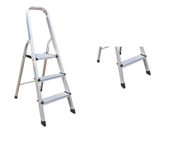 Household Aluminium Platform Ladder 3 Steps Aluminum Folding Step