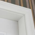 86cm Width White Solid Wood Shaker Interior Doors PU Painting For Church