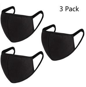Quality Thick Washable Cotton Face Masks Black Anti Dust Cotton Mouth Face Mask wholesale