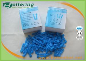 Quality Surgical Sterile Blue Colour Plastic Twist Top Disposable Blood Lancet Blood Sample Needle Asepsis Blood Collector wholesale