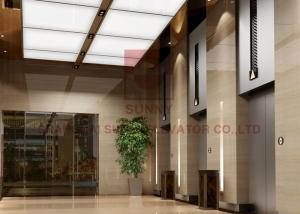 China 6 Passenger Machine Room Less Lift Stainless Steel Mrl Gearless Elevator on sale
