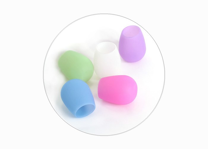 Unbreakable Silicone Drinking Cups Color Customized For Travel FDA Approved