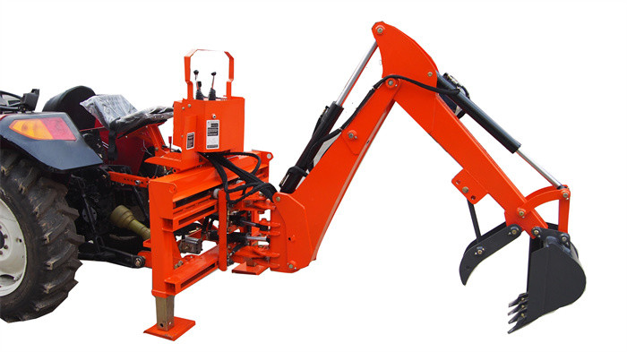 520kg 3 Point Tractor Pull Behind Backhoe 80hp With Hydraulic Pump