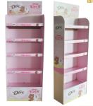 140g Flute Free Standing Cardboard POS Displays Oil Lamination