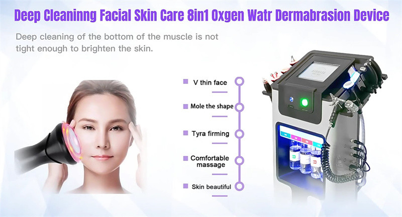 14 In 1 Oxygen Jet H2O2 Exfoliating Hydrating Cleaning Machine