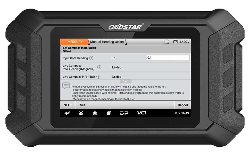 OBDSTAR iScan for MERCURY Marine Diagnostic Tablet with Special Functions Support G3/ DFI 2/ Optimax/ Seapro/ Verado/ 40HP-300HP