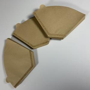 Quality Natural Unbleached Cone Coffee Filter Paper Bags 49x163 mm wholesale