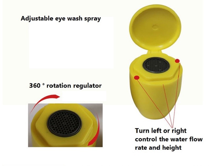 Customize SS304 emergency shower and eyewash station factory chemical place safety protection