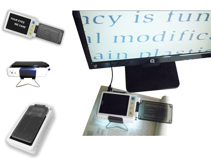 3 in 1 Portable Low Vision Electronic Magnifier