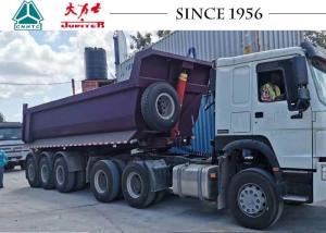 Quality 24CBM 30 Tons Tipper Semi Trailer Heavy Duty Dump Trailer With 3 Axle wholesale