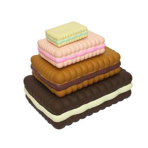 Quality 20cm High Temperature PP Stuffed Cake Shaped Latex Pet Toys wholesale