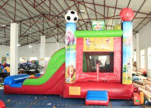 Quality 0.55mm PVC Trapaulins Animals Sports Inflatable Bouncer Combo With 3 Years Warranty wholesale
