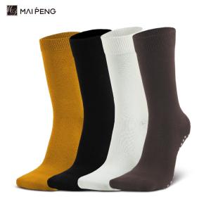 Quality Cotton Anti Slip Crew Grip Socks Embroidered Pilates Yoga Socks wholesale