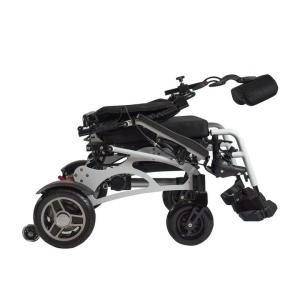 Quality Aluminum Electric Collapsible Wheelchair 120kg Load Lightweight wholesale