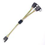 Customized Length 4 Pin Flat Y-Splitter Trailer Cable Male to Female Wire