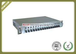 Quality 19 Inch 2U Rackmount Managed Media Converter Chassis Support SNMP TELNET 5 wholesale