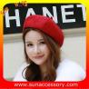 Buy cheap QF17070 Sun Accessory customized corduroy beret hat ,ladies beret hat from wholesalers