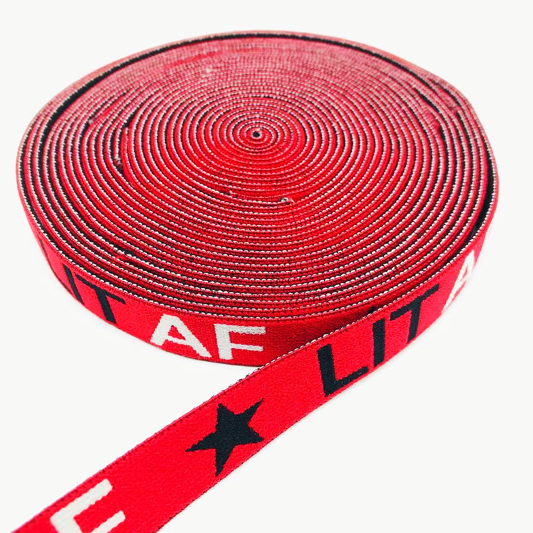 Wholesale High Quality 10MM Custom Brand Logo Jacquard Woven Soft Nylon Elastic Webbing Band For Bra Strap