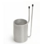 Tube coil air conditioner heat exchanger,application for manufacturing plant
