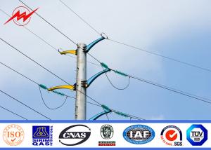 Quality 8m 750dan Galvanized Electric Service Pole Against Earthquake Of 8 Grade wholesale