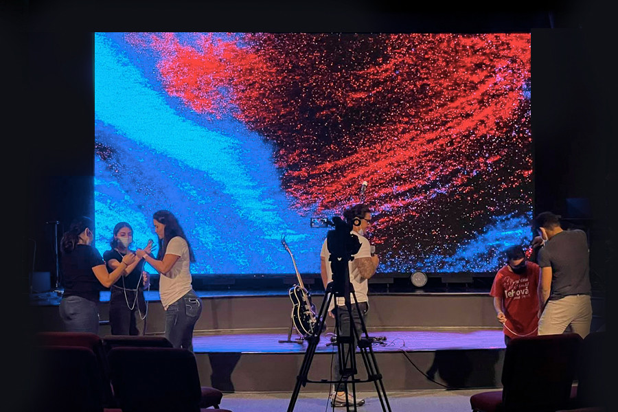P10 Full Color Stage LED Screen Rental With Remote Control, High Resolution