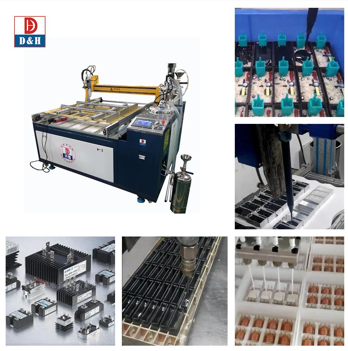 Polywood Case Component Epoxies Potting 2K Potting System Adhesive Dispensing Machine