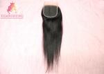 Double Drawn Indian 4x4 Lace Closure Straight Human Hair Thick Bottom